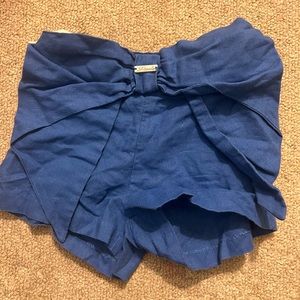 Spanish boutique Miranda toddler girl blue shorts